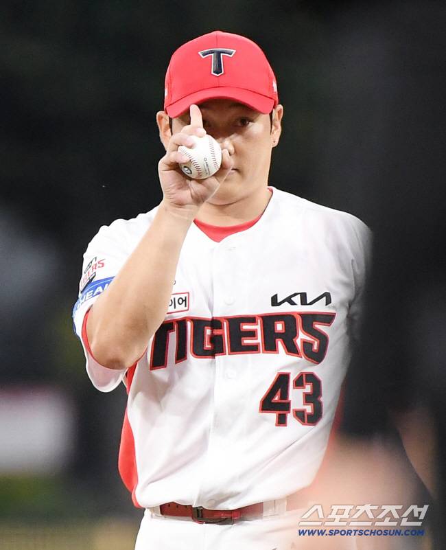 17일 광주 기아챔피언스필드에서 열린 한화-KIA전. KIA 선발투수로 마운드에 오른 김건국. 광주=정재근 기자 cjg@sportschosun.com/2025.9.17/