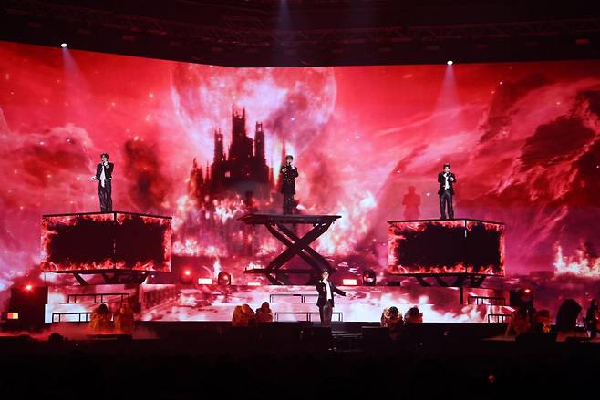 포레스텔라(배두훈, 강형호, 조민규, 고우림)는 지난 17, 18일 대구 엑스코 동관 4홀에서 2025-26 콘서트 'THE LEGACY(더 레거시)'를 개최했다. ⓒ비트인터렉티브