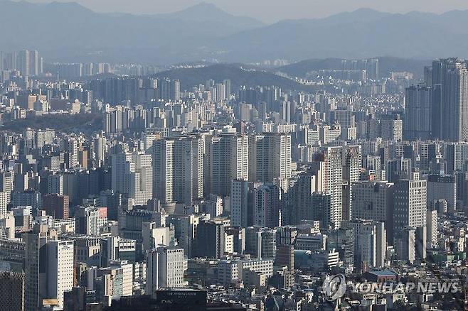 서울 시내 아파트 모습. 연합뉴스