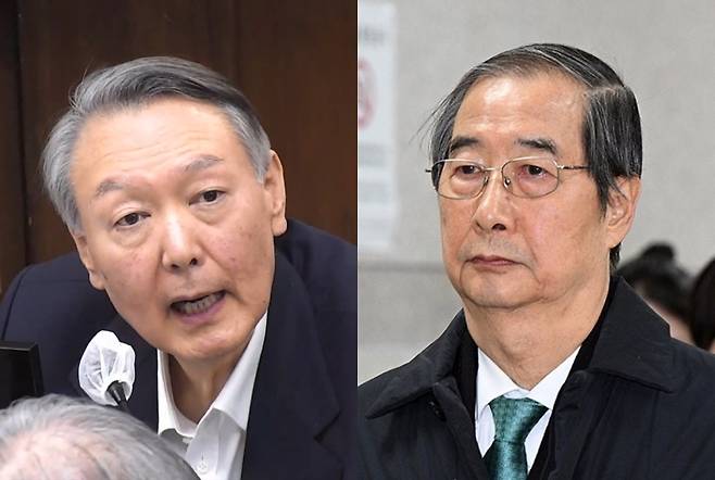▲ 윤석열 전 대통령(왼쪽)과 한덕수 전 국무총리 [연합뉴스]&nbsp;