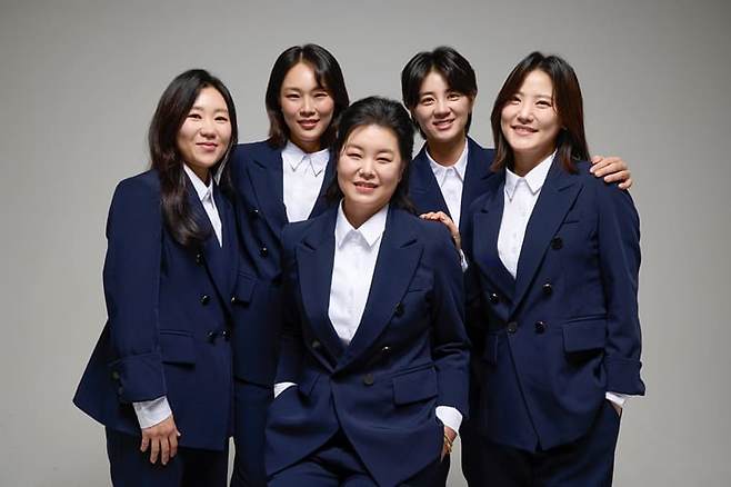 ▲ (왼쪽부터) 김인경, 서희경, 한희원, 최나연, 유소연 ⓒSPOTV