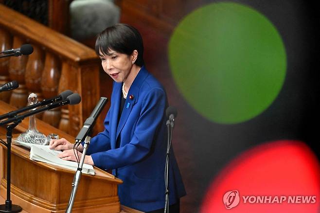 다카이치 사나에 일본 총리 [AFP 연합뉴스 자료사진. 재판매 및 DB 금지]