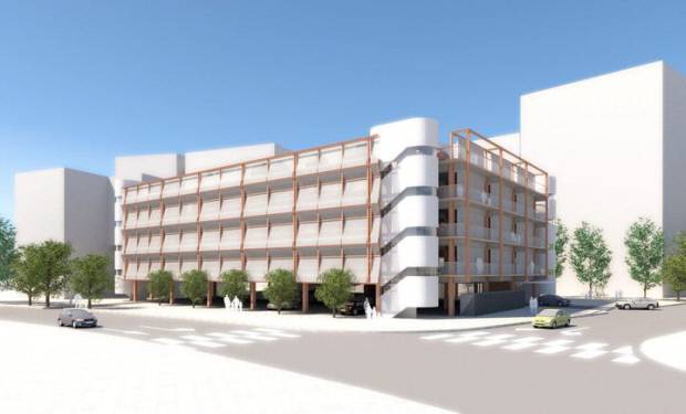 경북도청신도시 제1공영주차장 주차타워 조감도.