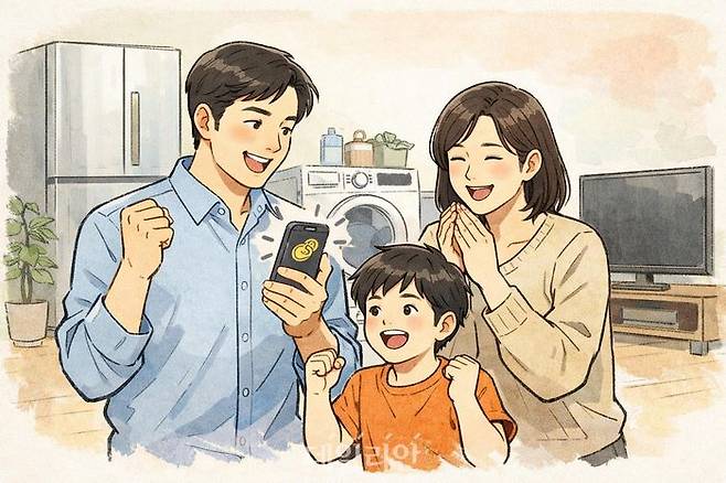기후에너지환경부는 ‘으뜸효율 가전제품 환급사업’이 신청 마감(1월 16일)으로 종료돼 사업 효과를 분석한 결과 총 매출 2조6000억원이 창출돼 내수 진작에 기여했고 연간 소비전력 48.3GWh를 절약하는 효과를 거뒀다고 밝혔다. ⓒ데일리안 AI 삽화 이미지
