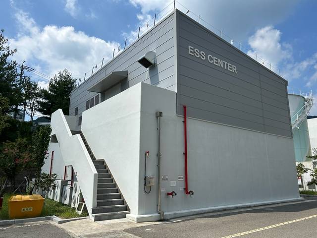 부산광역시 기장군 정관읍에 위치한 엔솔브 ESS 센터 전경. 엔솔브 제공.