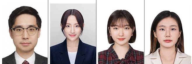 (왼쪽부터)경희대학교 의과대학 연동건 교수, 임예솔·김소은 연구원, 오지연 학생.