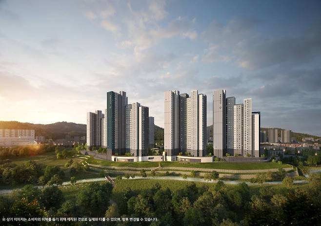 용인 푸르지오 원클러스터파크 투시도