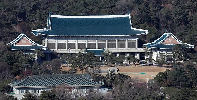 The Blue House is seen in central Seoul on Dec. 21, 2025. [NEWS1]