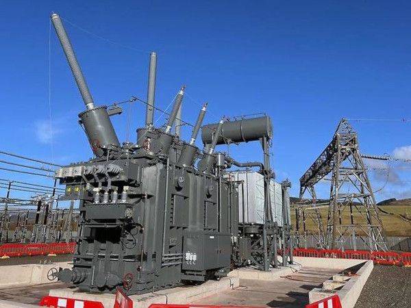 효성중공업이 2025년 영국 스코틀랜드에 설치한 초고압 변압기. 효성중공업 제공