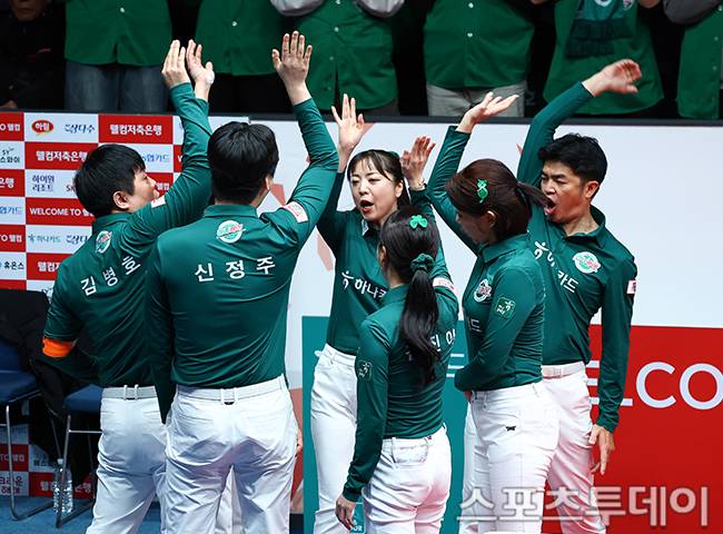 하나카드 선수단 / 사진=팽현준 기자