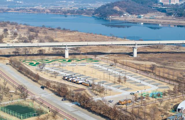 구미 낙동강 제2캠핑장 전경. 구미시 제공