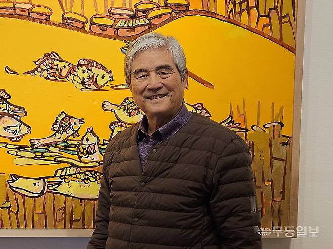 노의웅 화백. 강주비 기자