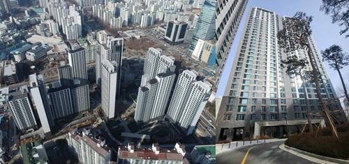 안양시 아크로베스티뉴 및 청년임대주택 전경