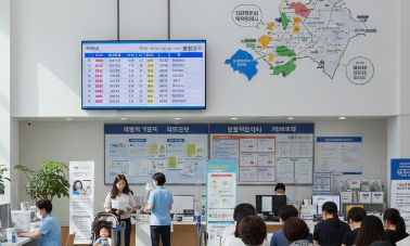 기초지자체 민원창구의 모습. 인공지능 생성&nbsp;&nbsp;