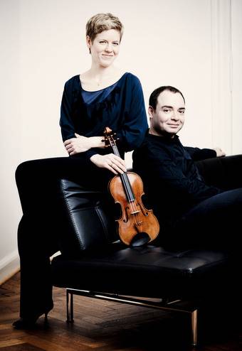 이자벨 파우스트(왼쪽), 알렉산더 멜니코프ⓒMarco Boggreve(예술의전당 제공)