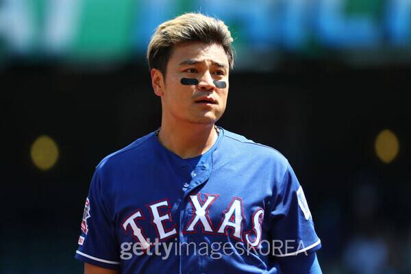 텍사스 레인저스 시절 추신수. ⓒGettyimagesKorea