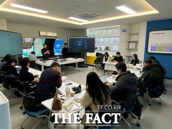 경기 양주시 드론봇인재교육센터에서 드론 전문 인력 육성 교육이 진행되고 있는 모습 /양주시