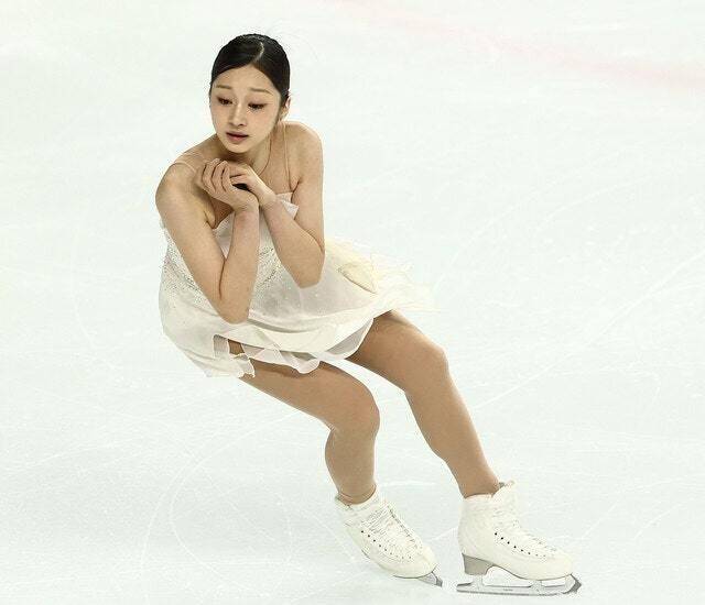 신지아가 4일 서울 목동아이스링크에서 열린 국가대표 2차 선발전 여자 싱글 프리스케이팅에서 연기하고 있다. 연합뉴스