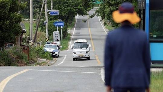 ▲ '진도 저수지 살인 사건' 차량 운행 재연 [연합뉴스]