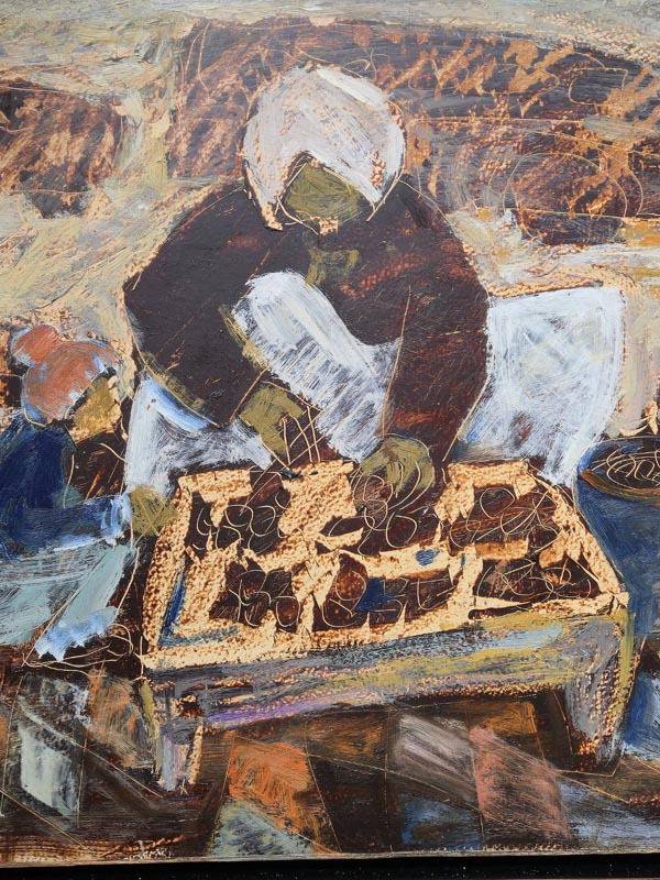 해조음 미술관 전시에 선보인 손상기 작가의 '공작도시 쥐포구이 좌판'. 해조음 미술관 제공