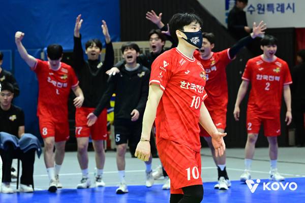 김정호는 이날 감기 증세에도 경기에 나섰다. 사진 제공= KOVO