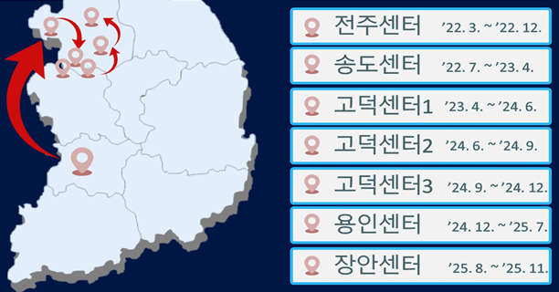 전국 아파트형 자금세탁소(센터) 운영 및 이전 현황 [서울동부지검 제공]
