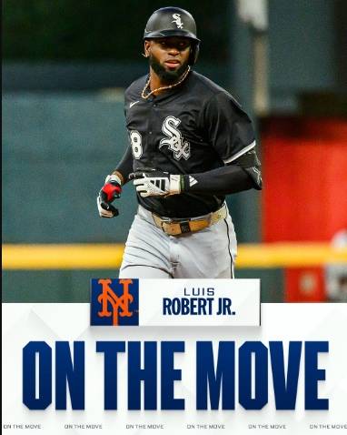 ▲ 시카고 화이트삭스 외야수 루이스 로버트 주니어가 뉴욕 메츠로 옮긴다. ⓒMLB SNS