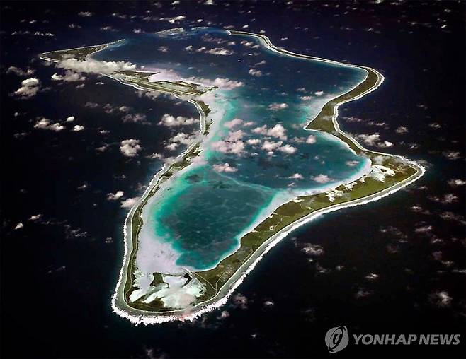 디에고 가르시아 섬 [미 해군 제공. AP=연합뉴스 자료사진]