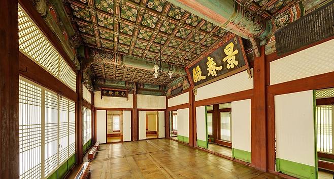 경춘전 내부  [국가유산청 궁능유적본부 제공. 재판매 및 DB 금지]