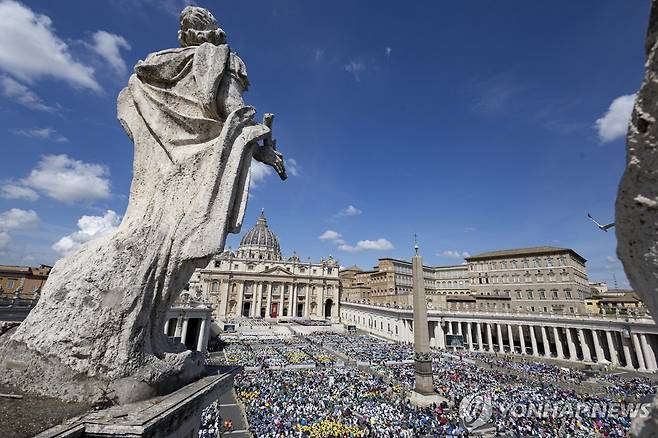 바티칸 성베드로 성당과 광장 [EPA 연합뉴스 자료사진. 재배포 및 DB 금지]