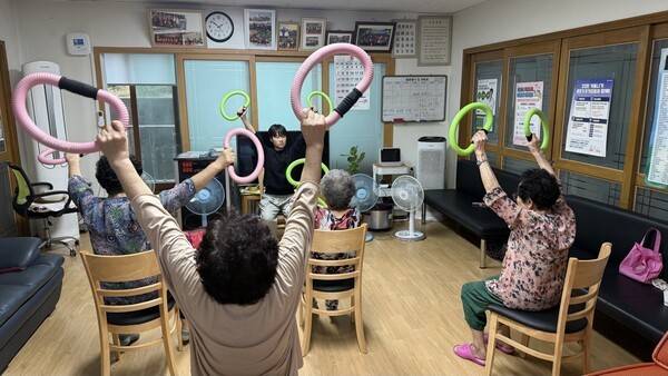 경로당 스마트 건강백세 교육.