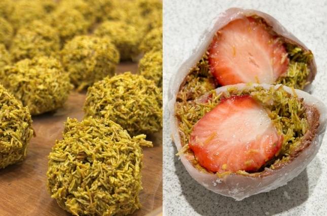 떡 전문점 편에서 판매하는 두바이딸기찹쌀떡/사진=편