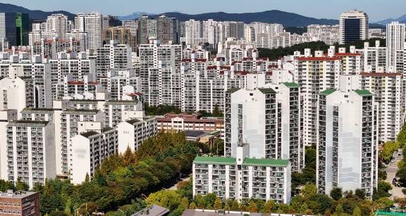 경기 성남시 분당구 일대 아파트단지 모습. 연합뉴스