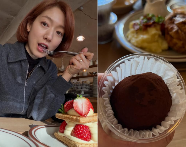 박신혜가 디저트를 즐기는 일상을 공개했다. / 박신혜 SNS