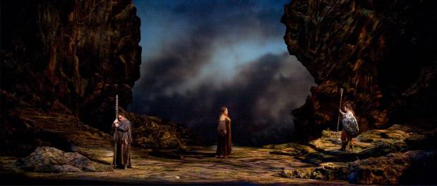 바그너의 오페라 '라인의 황금' 공연 장면. 출처 뉴욕메트로폴리탄 오페라극장