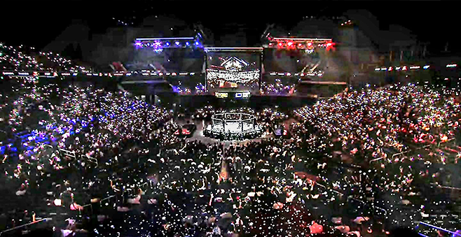 인천광역시 영종국제도시 인스파이어 아레나에서 종합격투기(MMA) 단체 ‘블랙컴뱃’ 넘버 시리즈 대회가 열리고 있다. 사진=이데아 파라곤