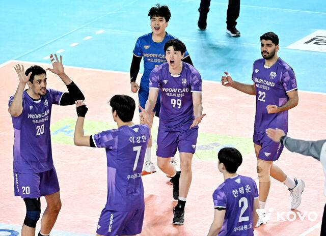 우리카드 선수단./KOVO