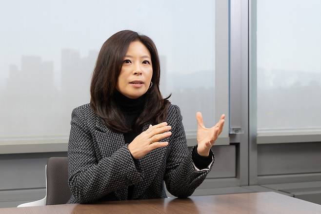 방실 스텔란티스코리아 대표가 22일 서울 강남구 스텔란티스코리아 사무실에서 열린 신년 간담회에서 발언을 하고 있다. [스텔란티스코리아 제공]