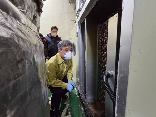 화재 현장 살펴보는 허민 국가유산청장 [국가유산청 제공]