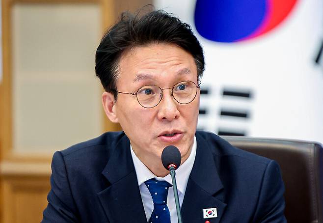 김민석 국무총리가 1월20일 청와대에서 이재명 대통령 주재로 열린 국무회의에서 발언하고 있다. ⓒ연합뉴스
