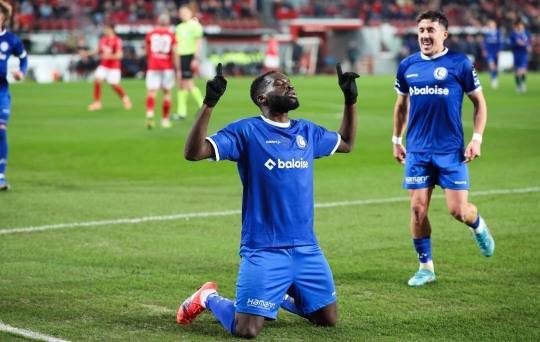 헨트 캉가의 골 세리머니 모습. 사진[AFP=연합뉴스]