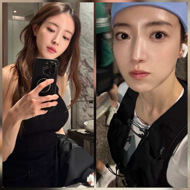 이세영이 러닝 후 모습과 거울 앞 셀카를 연달아 공개하며, 전혀 다른 온도의 일상을 한 프레임에 담아냈다.사진=이세영 sns