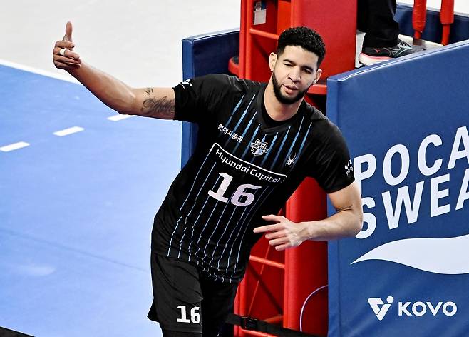 현대캐피탈의 레오 [한국배구연맹 제공. 재판매 및 DB 금지]