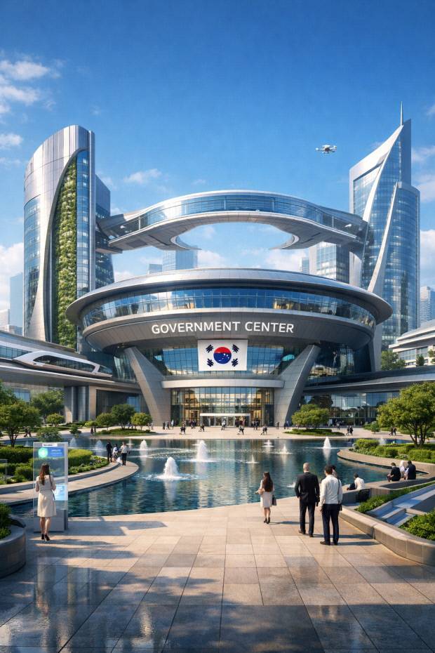 미래형 관공서의 모습.사진=챗GPT