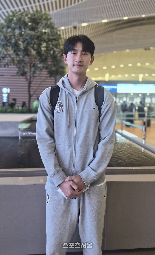 서울 이랜드 김현. 사진 | 인천공항=박준범기자