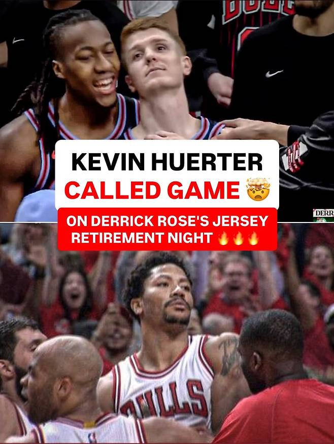 ‘흑장미’ 로즈, 눈물의 영구결번식→CHI는 허더의 결승 3점포로 짜릿한 승리