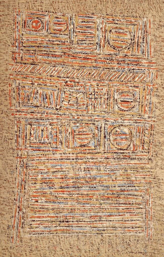 이성자의 ‘In the Bed of Torrent’(1961) <화이트 큐브>