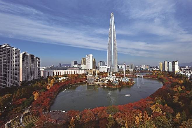 석촌호수 가을 풍경