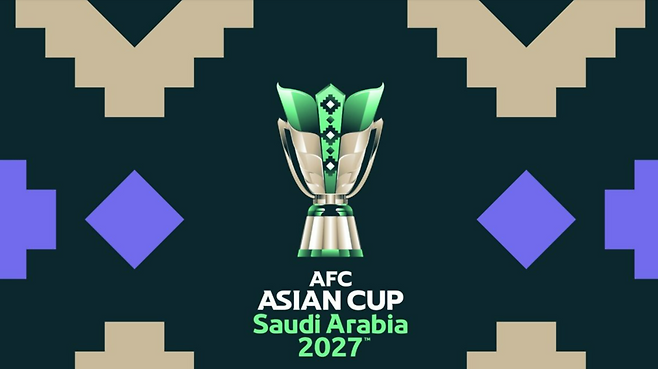 ▲ 사우디아라비아의 광활한 풍경과 따뜻한 환대를 상징하는 '사두' 직물 패턴이 새겨진 이번 로고는 '아시아 세대를 위한 영감'이라는 슬로건을 내걸었다. 지난 10여 년간 아시아 축구의 살아있는 영감이었던 손흥민이 뛰어야 대회 위상도 완성된다. ⓒ 아시아축구연맹