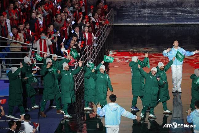 2025 하얼빈 동계아시안게임에 나섰던 사우디 선수들. /AFPBBNews=뉴스1